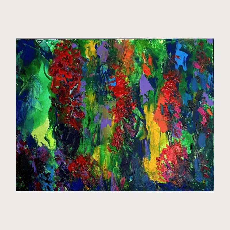 Nature Unbound, oil on canvas, 34 × 45 cm, 2024. Painting by Victor Hristov